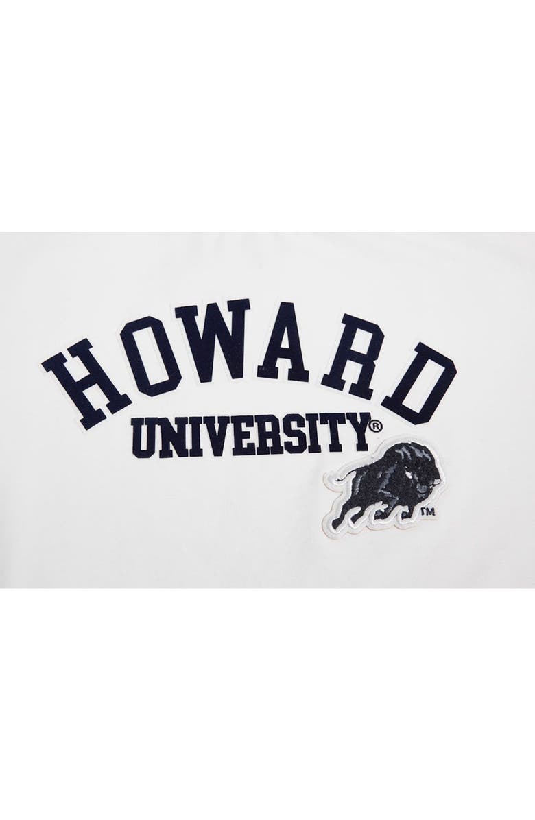 PRO STANDARD Women's Pro Standard White Howard Bison Classic Three-Hit Boxy Cropped T-Shirt, Alternate, color,