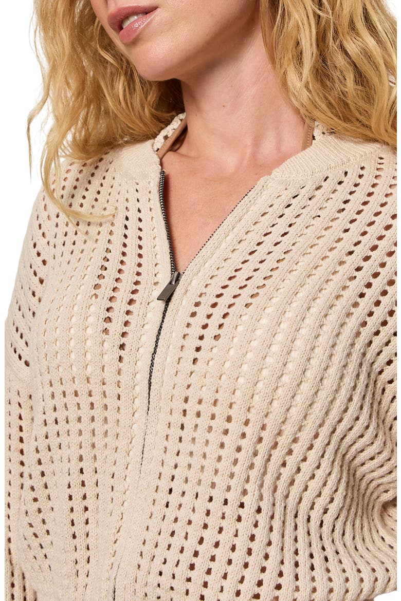 Laguna Openwork Sweater, Alternate, color, SUMMER SAND WHITE