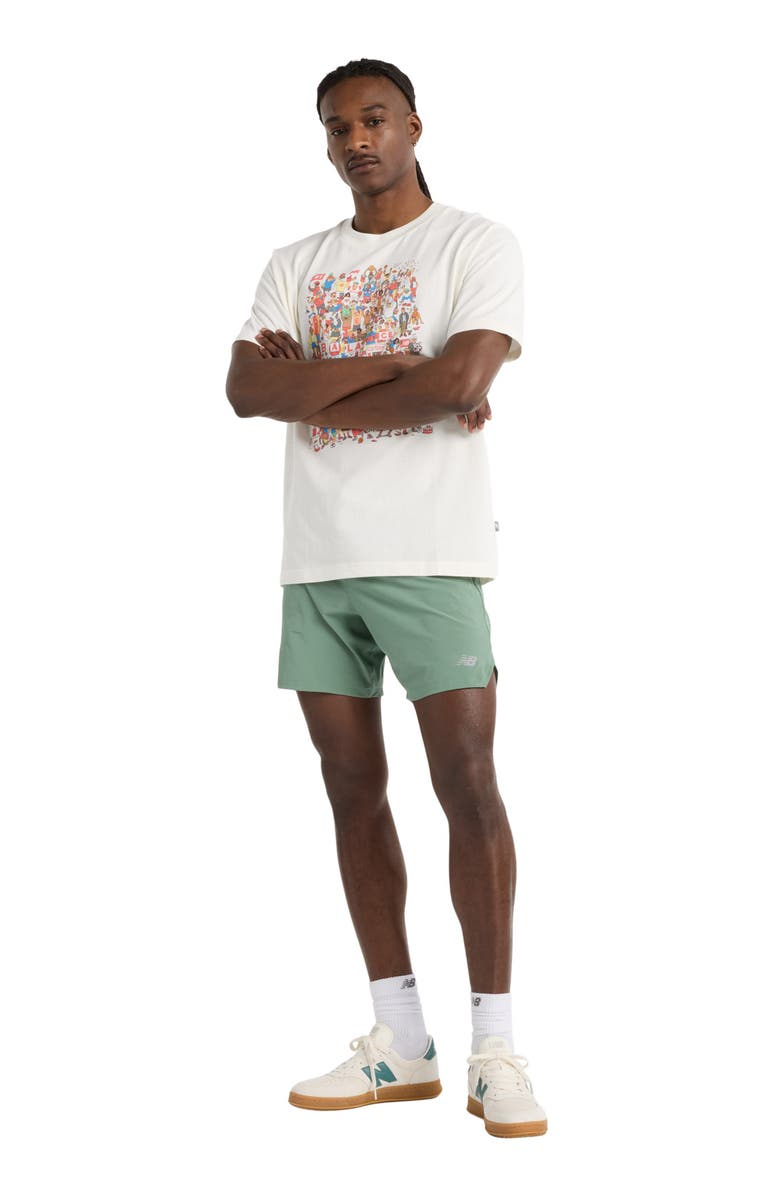 New Balance Athletics Prep Rally Graphic T-Shirt, Alternate, color, Sea Salt