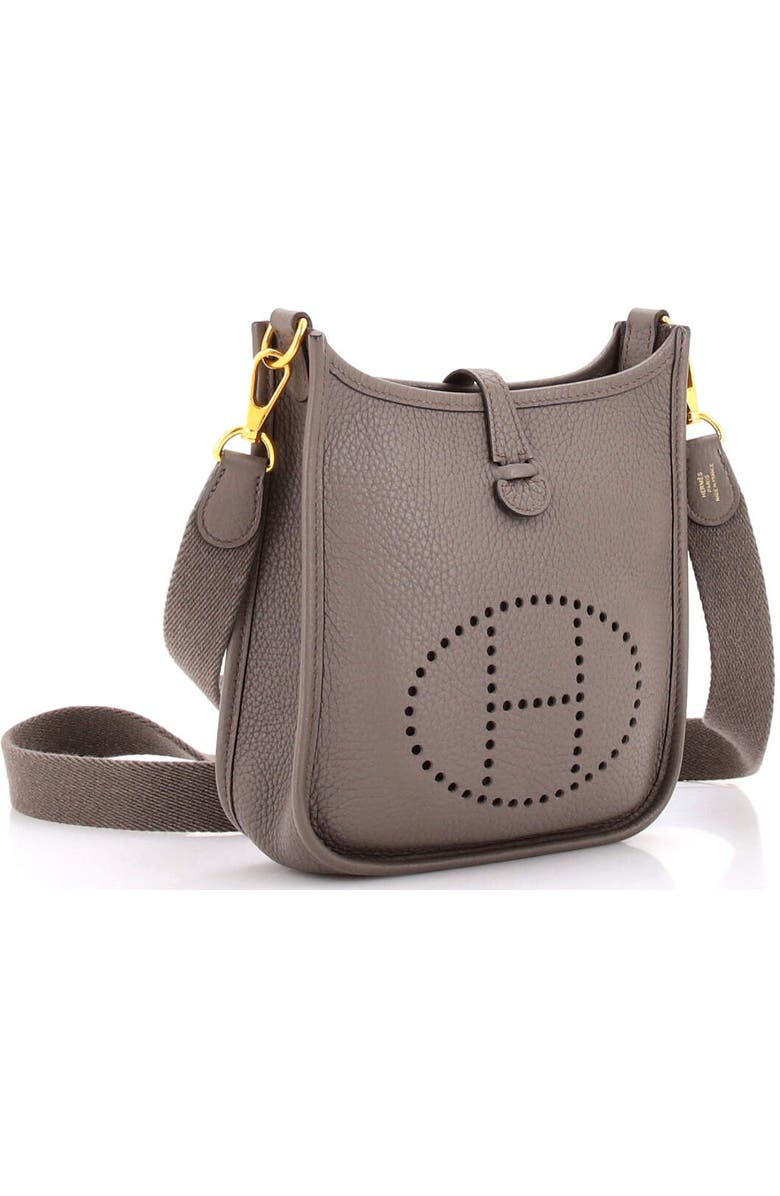 Pre-Owned Hermes Evelyne Bag Gen III Clemence TPM, Alternate, color, Etain
