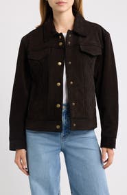 Frye Cow Split Leather Jacket
