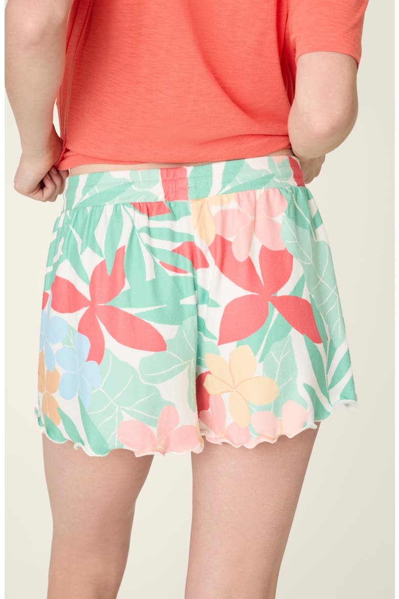 The Coastal Club Jersey Pajama Shorts, Alternate, color, GREEN MULTI