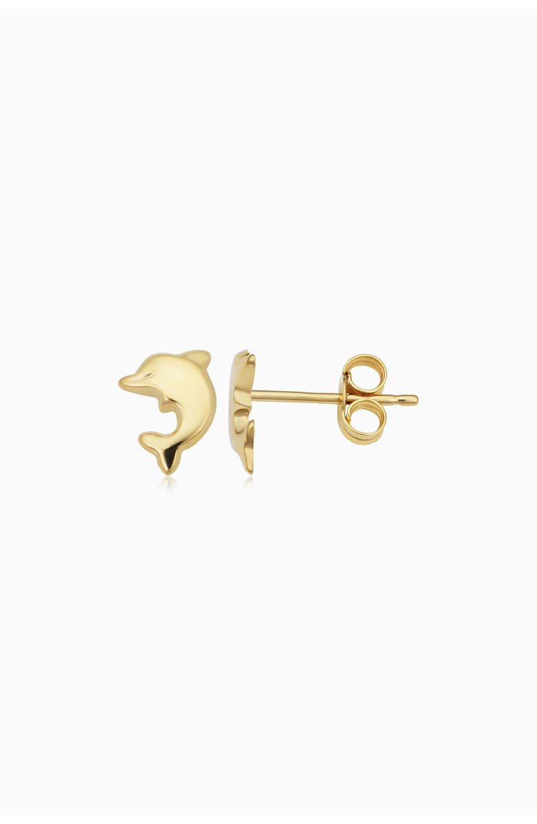 Oradina 14K Yellow Gold Make a Splash Studs, Alternate, color, Yellow Gold
