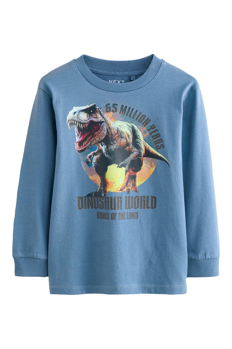 Kids' 3-Pack Assorted Long Sleeve Cotton Graphic T-Shirts, Alternate, color, MULTI