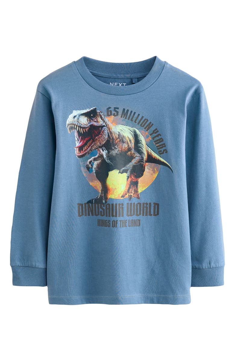 NEXT Kids' 3-Pack Assorted Long Sleeve Cotton Graphic T-Shirts, Alternate, color, Multi