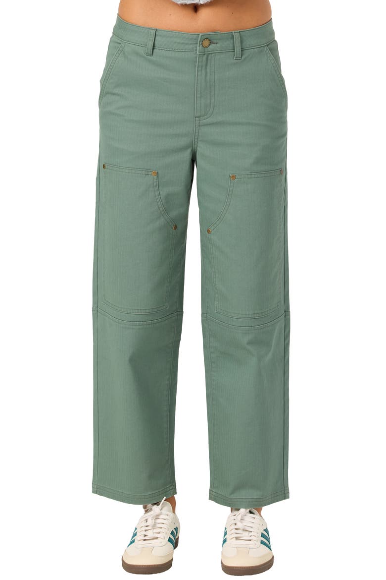 Alyx Straight Leg Carpenter Pants, Main, color, DARK FOREST