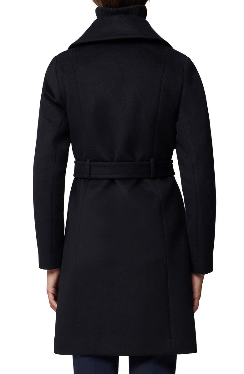 Soia & Kyo Fabianne Belted Wool Blend Coat, Alternate, color, 