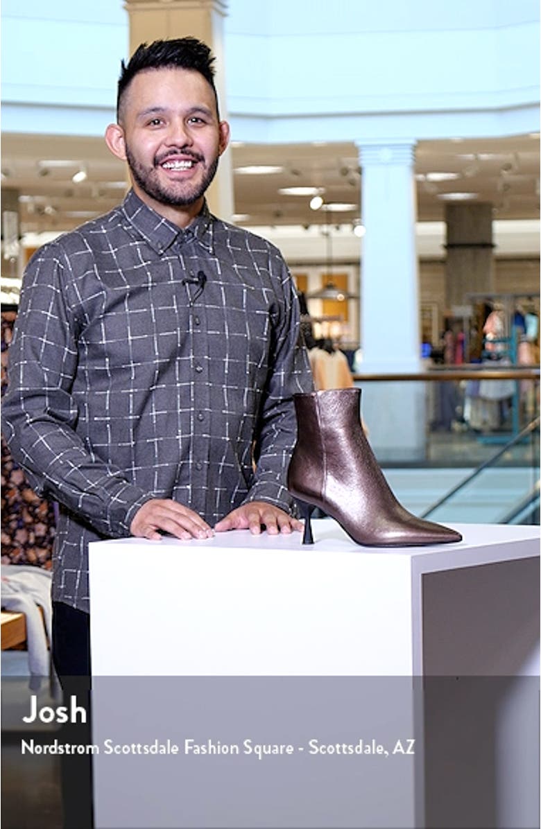 Ide Metallic Leather Bootie, sales video thumbnail