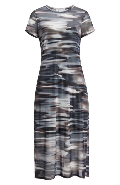 Chelsea28 Printed Mesh Midi Dress