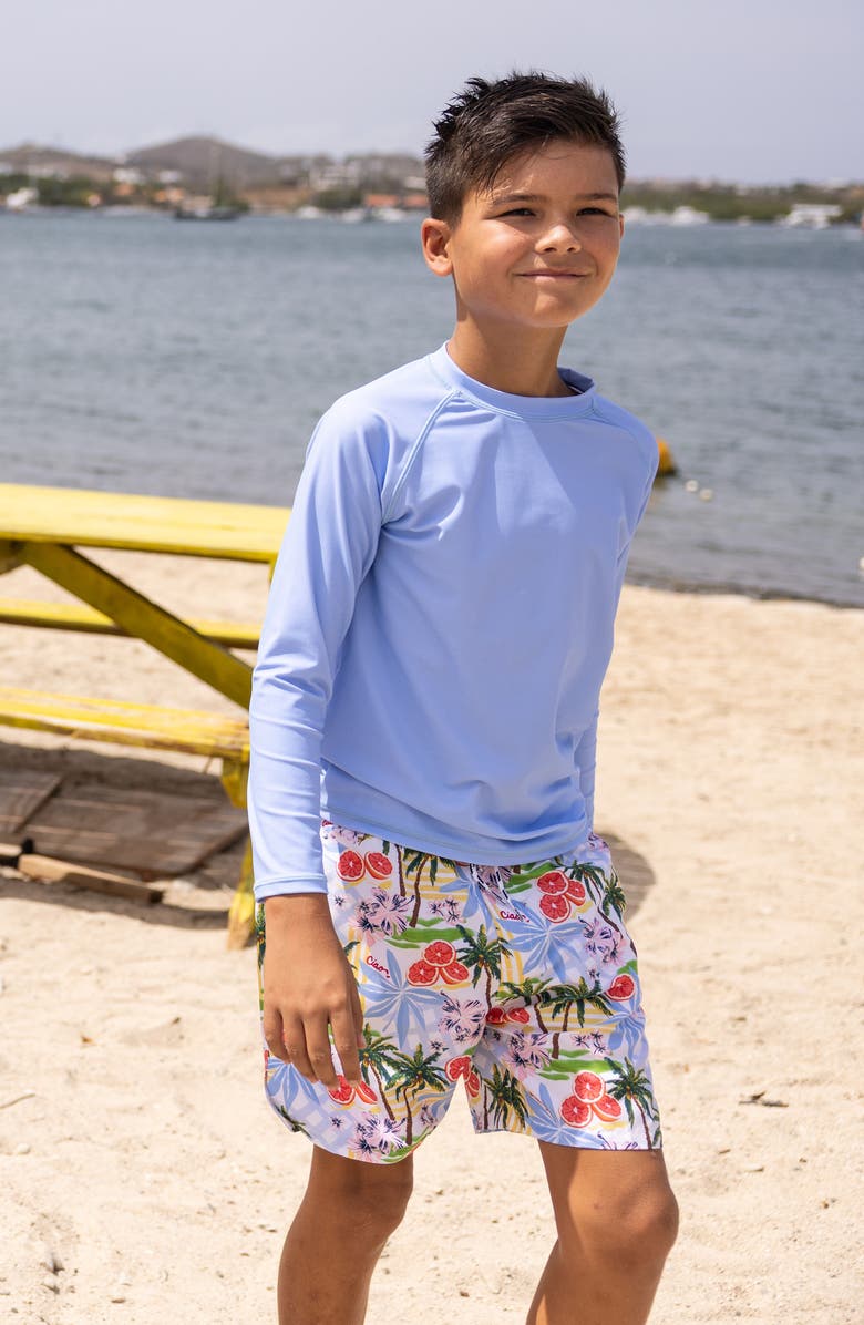 Snapper Rock Kids' Ciao Paradiso UPF 50+ Swim Trunks, Alternate, color, Blue