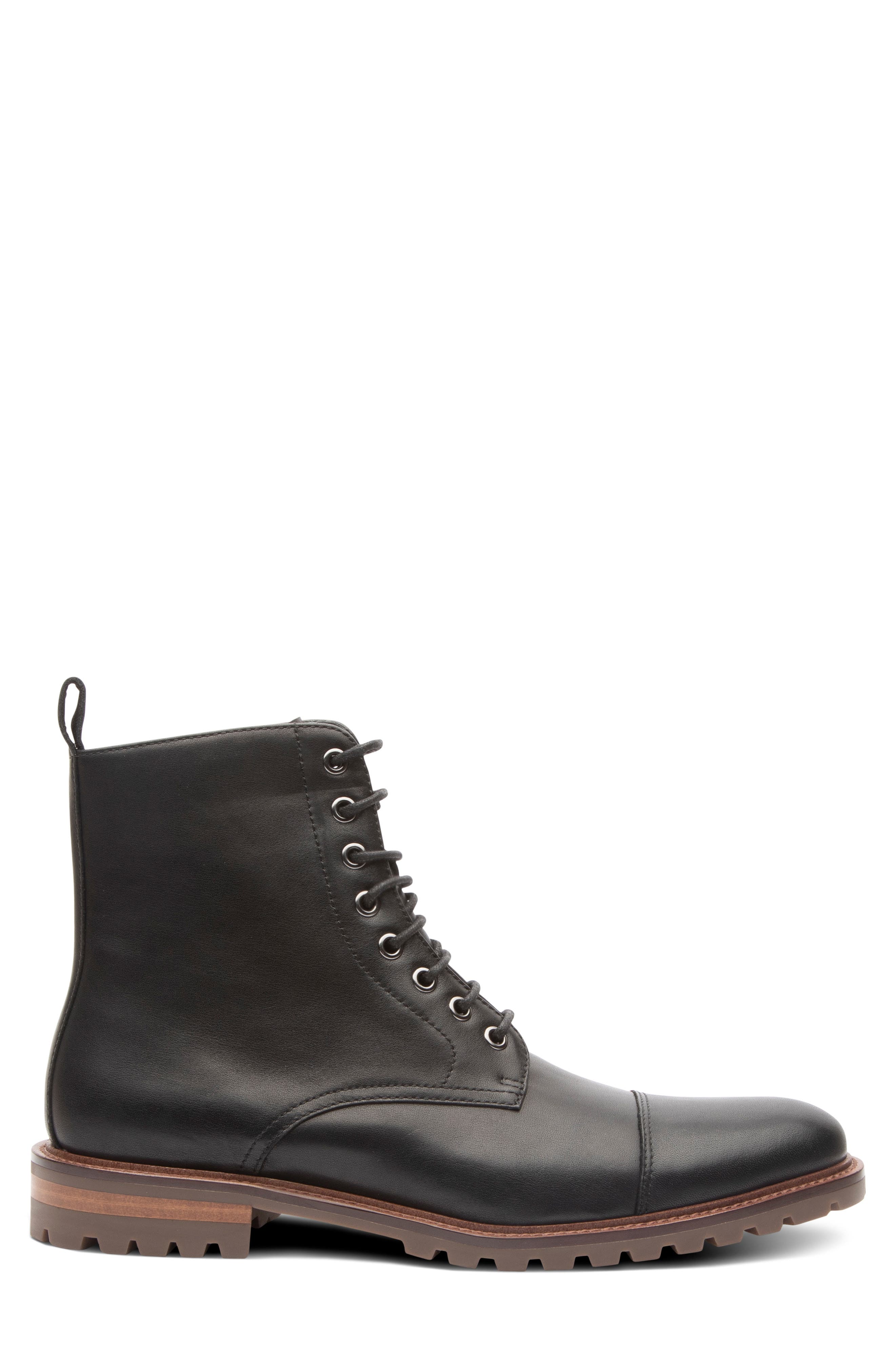 Blake Mckay Bryan Cap Toe Boot, Alternate, color, Black