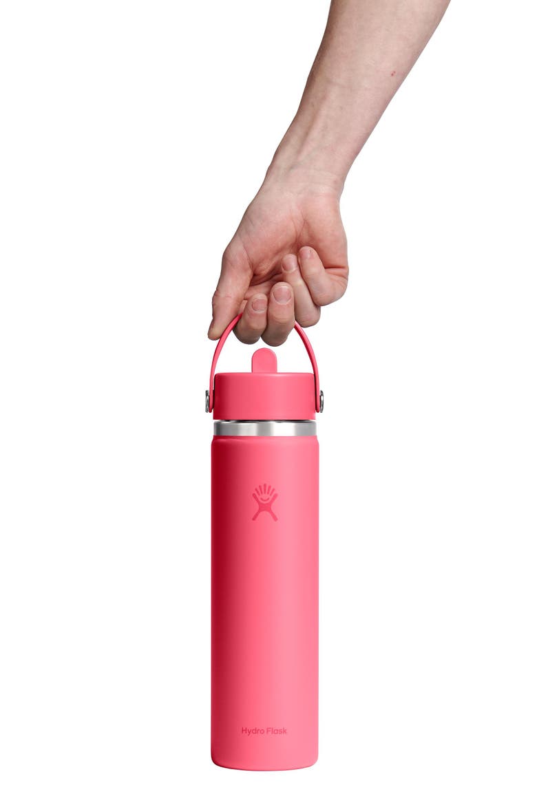 24-Ounce Wide Mouth Flex Straw Cap Water Bottle, Alternate, color, POPSTAR PINK
