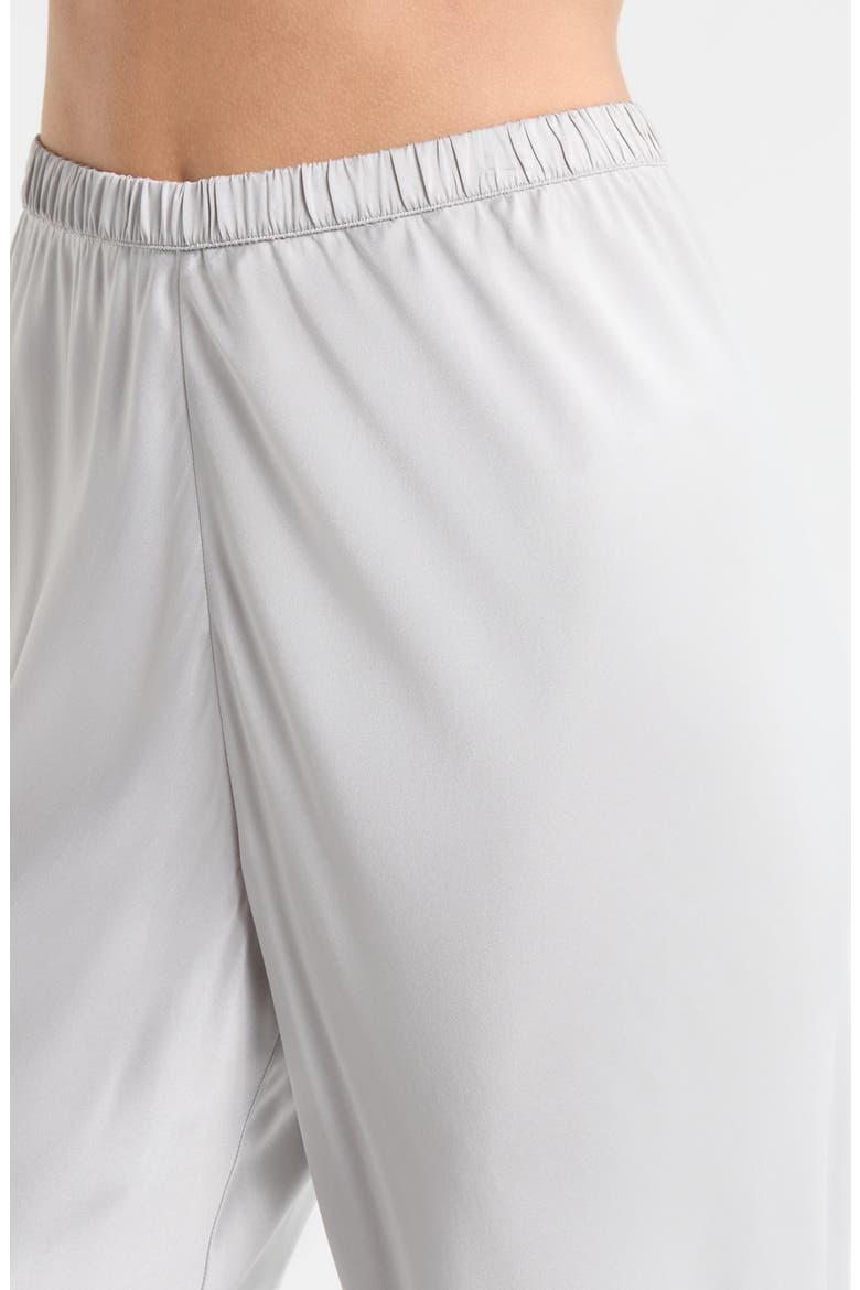 Bias Cut Washable Silk Pajama Pants, Alternate, color, DOVE GREY