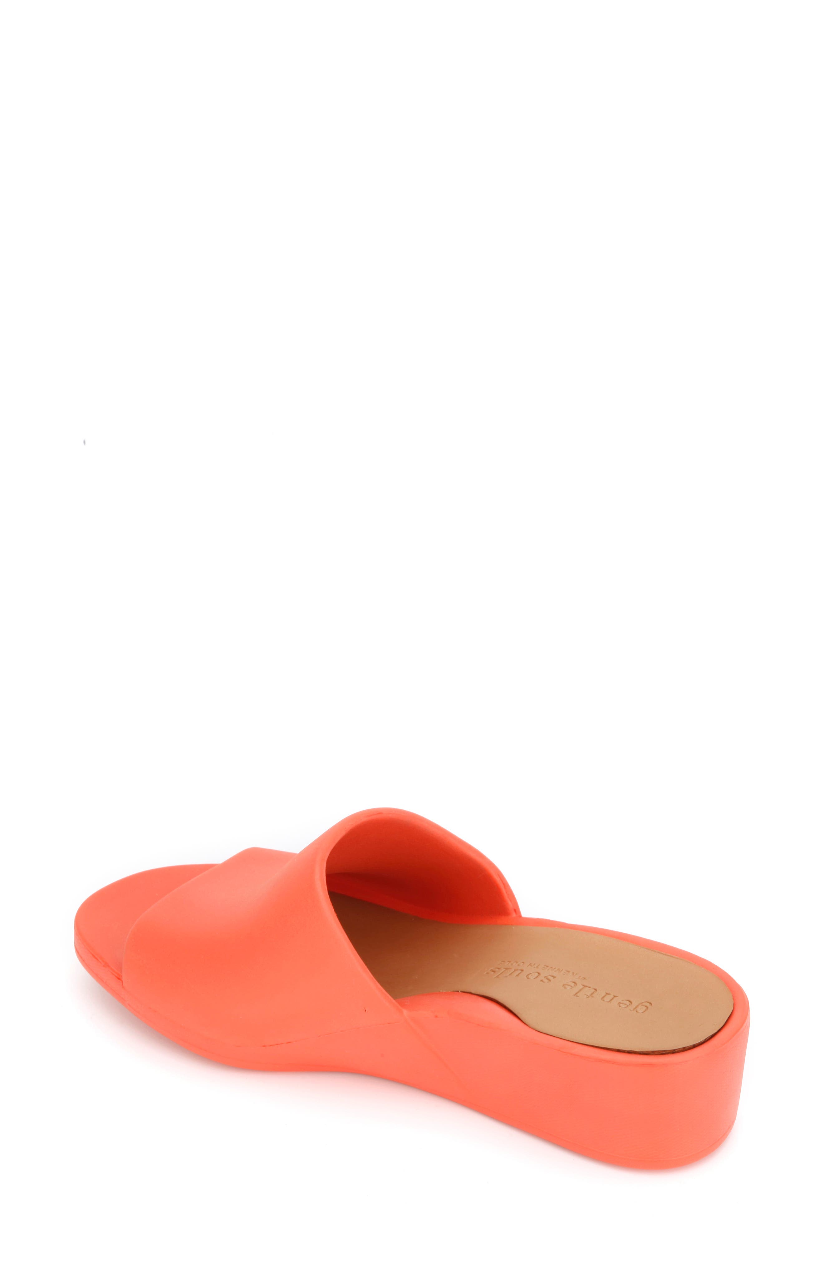 Gentle Souls by Kenneth Cole Gisele EVA Wedge Slide Sandal, Alternate, color, ORANGE