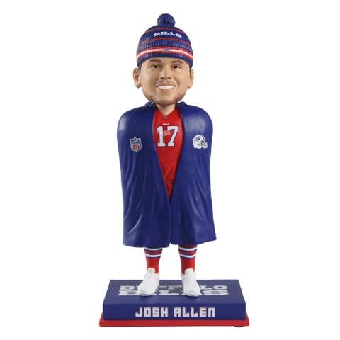 Josh Allen (Buffalo Bills) Sideline Jacket w/Hat CLARKtoys Exclusive Bobblehead