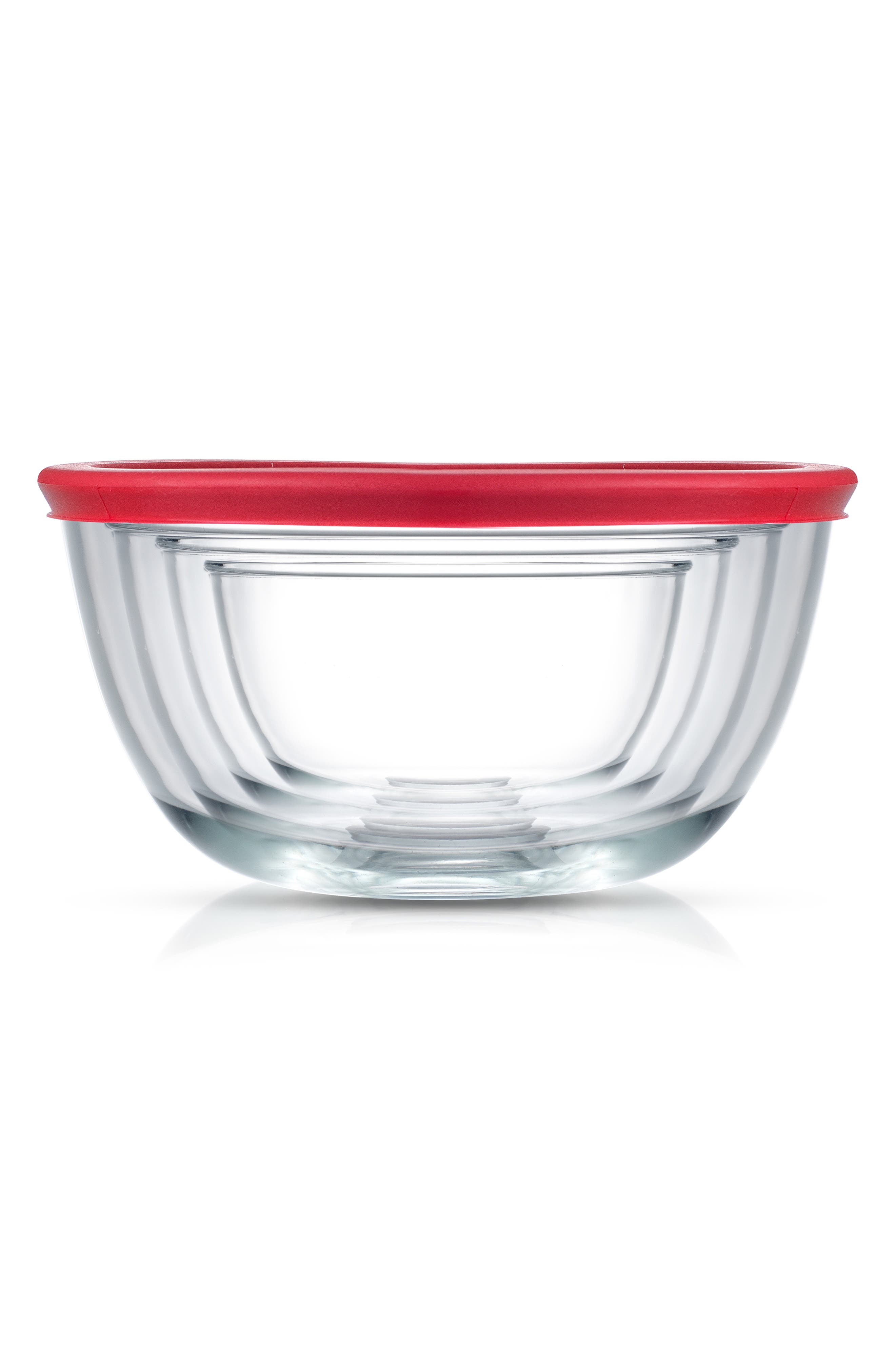 JoyJolt Set of 4 Thick Glass Mixing Bowls with Airtight Lids