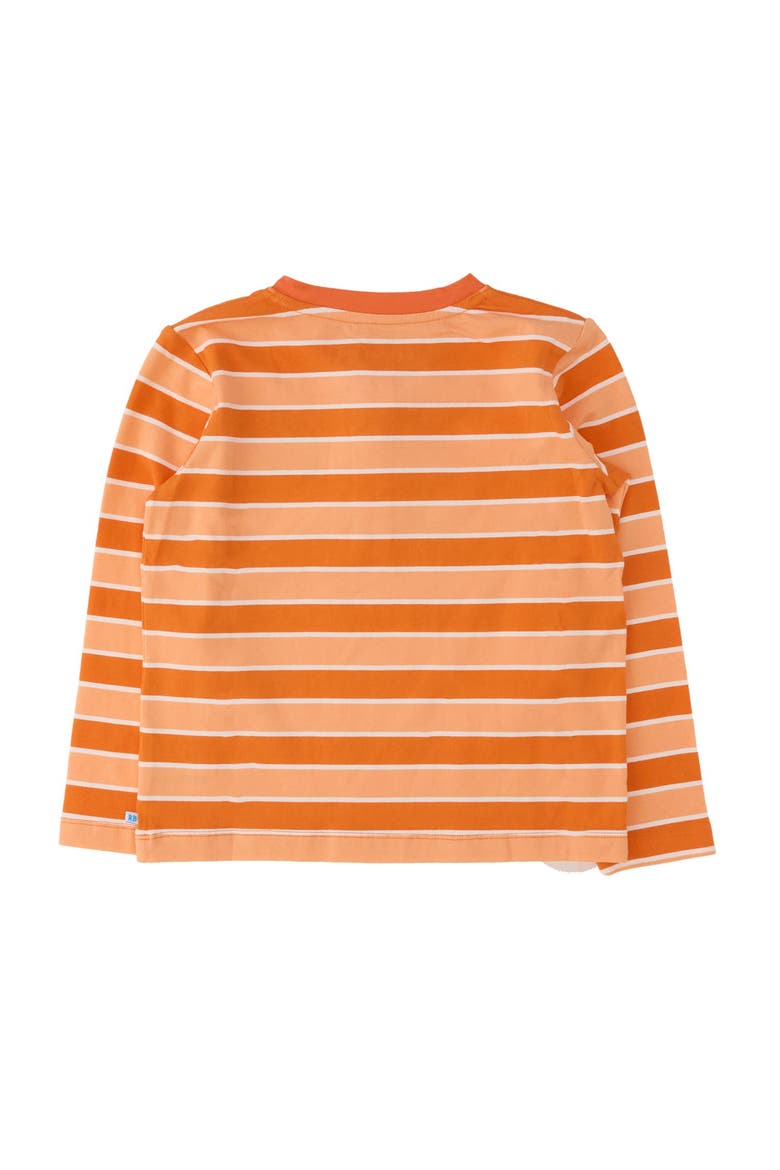 Knit Long Sleeve Embroidered Henley Tee, Alternate, color, Varsity Orange Football Stripe
