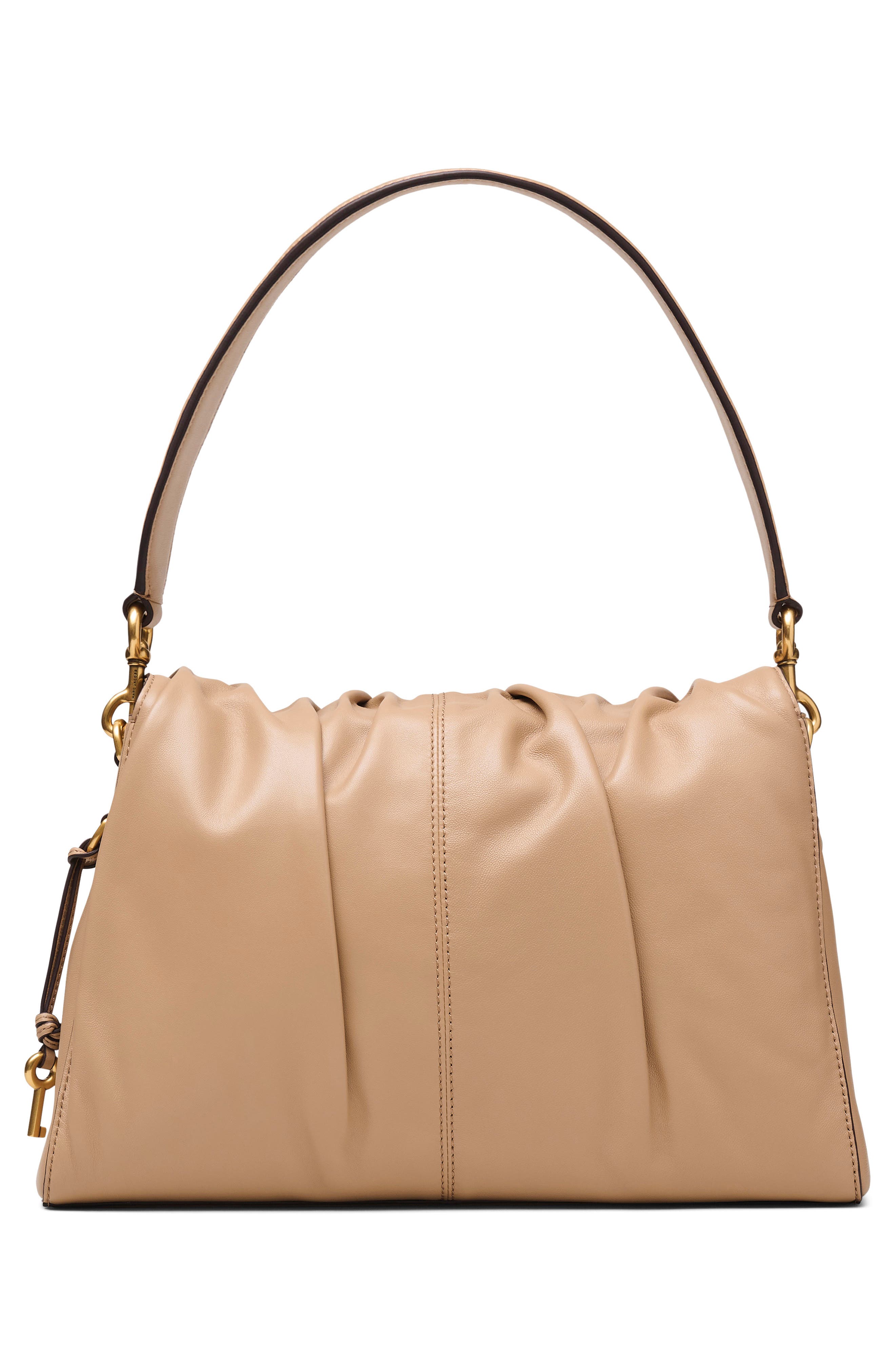Marc Jacobs The Cristina Messenger Leather Shoulder Bag, Alternate, color, Camel
