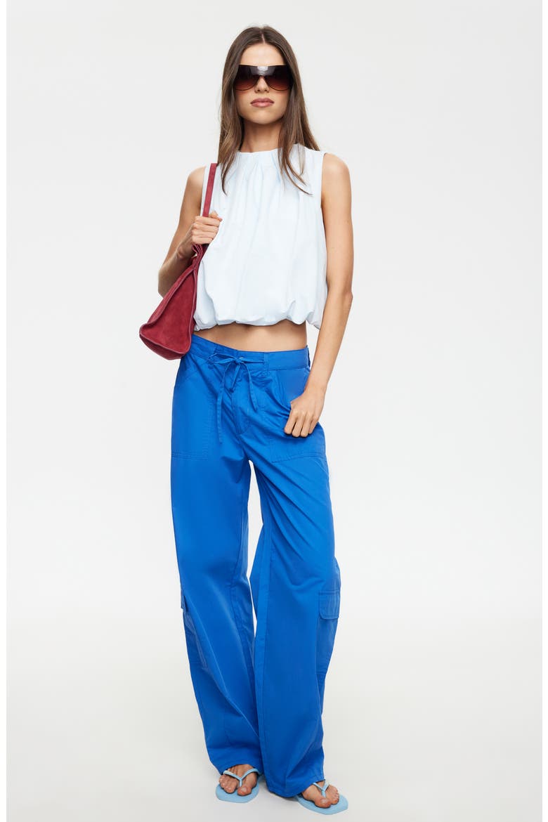 Venice Cotton Cargo Pants, Alternate, color, COBALT