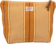 Faherty Surf Stripe Zip Pouch