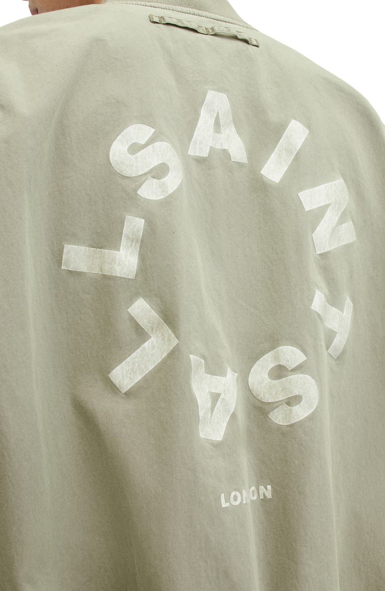 AllSaints Tierra Faded Bomber Jacket, Alternate, color,