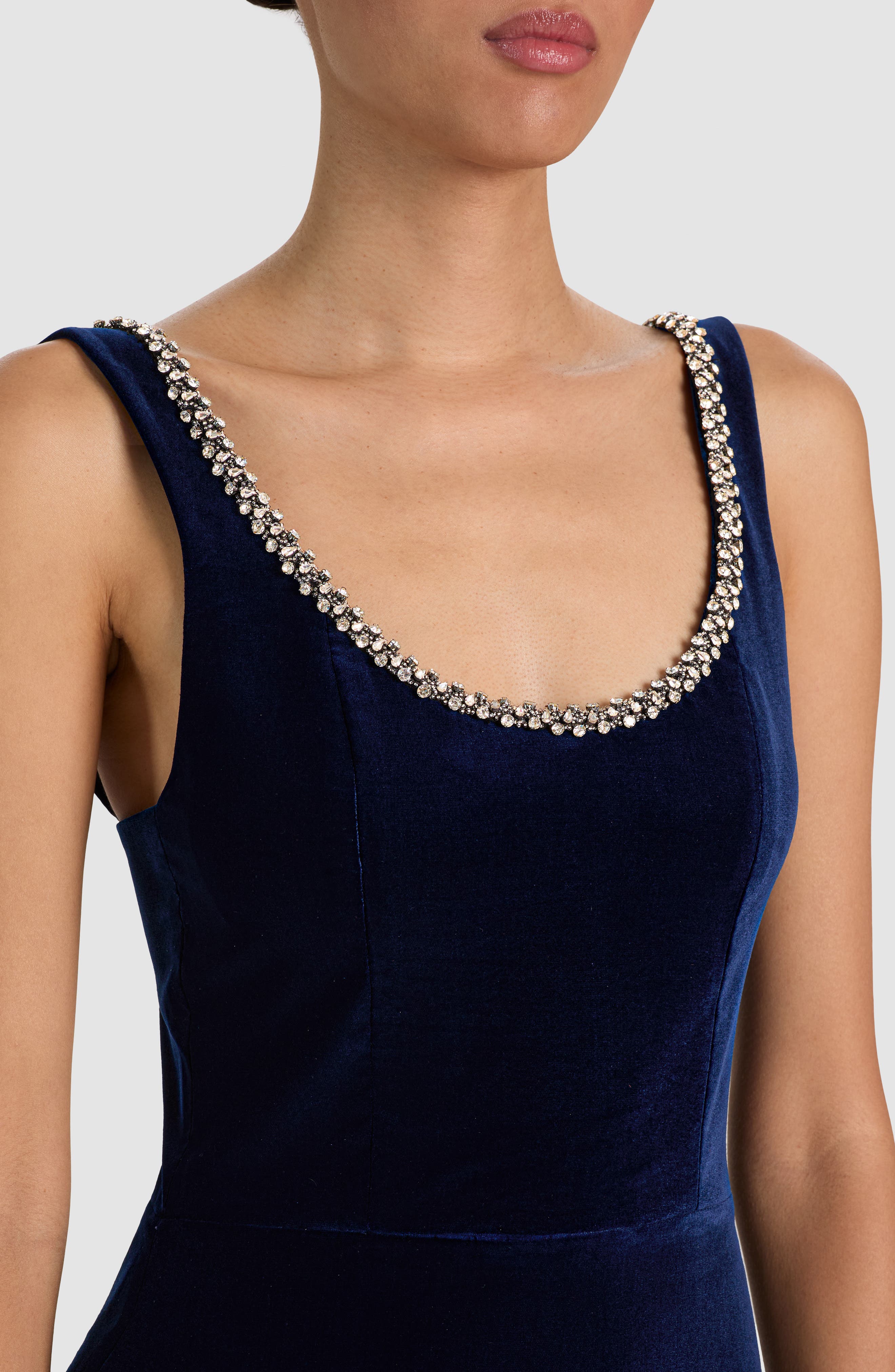 ALICE + OLIVIA Charlotte Scoop Neck Fitted Minidress (Women) | Nordstrom