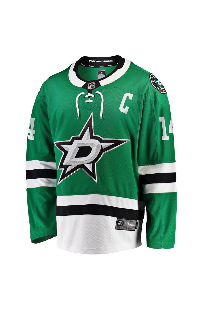 FANATICS Men's Fanatics Jamie Benn Kelly Green Dallas Stars Captain Patch Home Breakaway Jersey, Alternate, color, Kelly Green