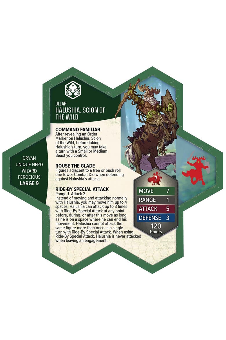 Heroscape Rising Tide, Sonlen & Halushia Scion of the Wild, Alternate, color, Multicolored