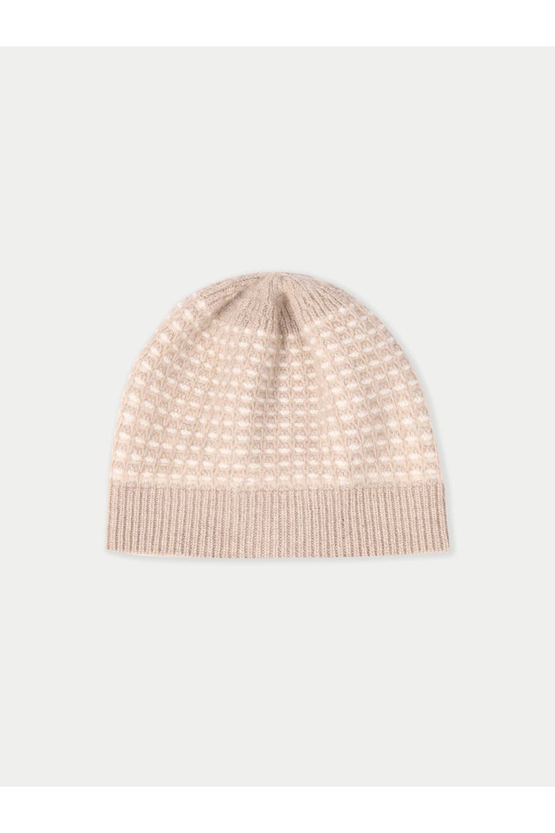 Cashmere Waffle Knit Hat, Main, color, warm grey