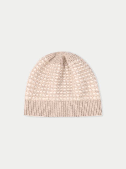Cashmere Waffle Knit Hat