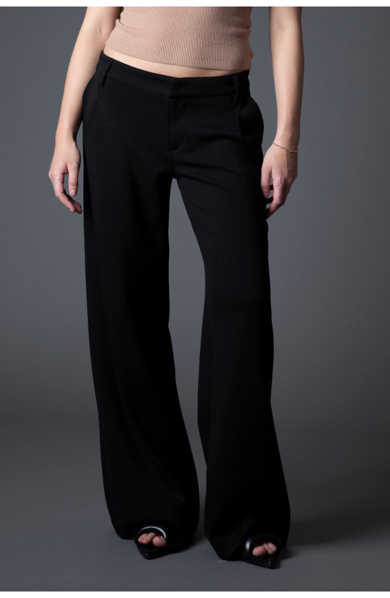BLUE REVIVAL Taylor Wide Leg Trouser, Alternate, color, Black