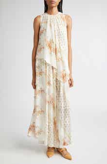 Ulla Johnson Caprice Floral Layered Silk Blend Dress