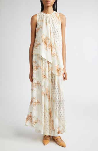 Ulla Johnson Caprice Floral Layered Silk Blend Dress