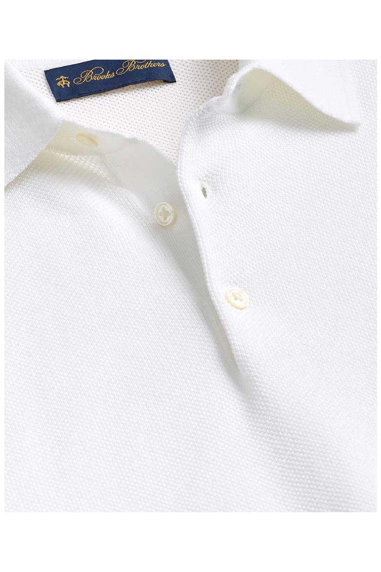 Cotton Piqué Polo, Alternate, color, WHITE
