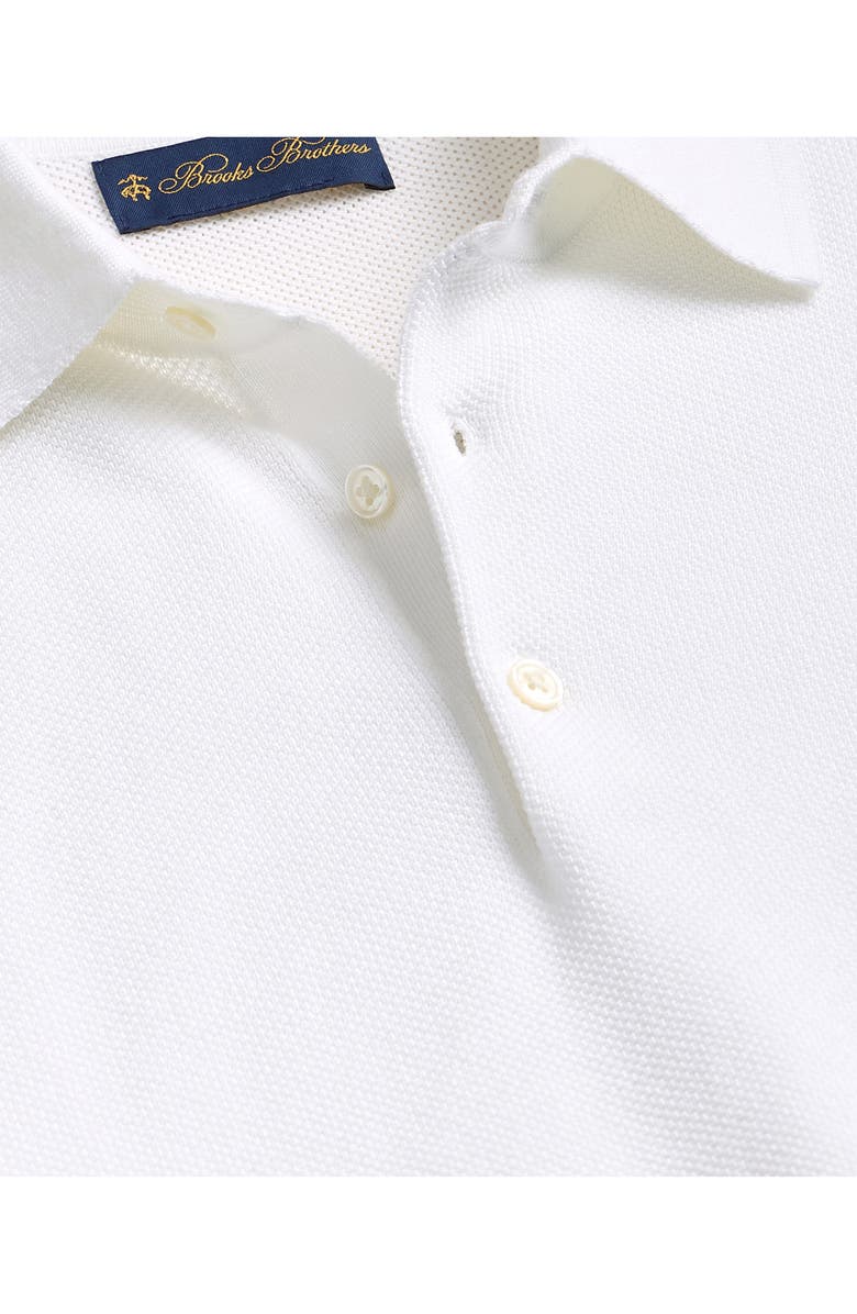 Brooks Brothers Cotton Piqué Polo, Alternate, color, White
