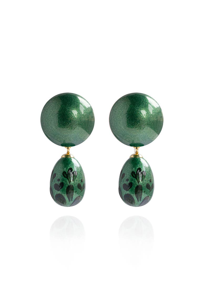 Calista Earrings, Main, color, Temple Jade