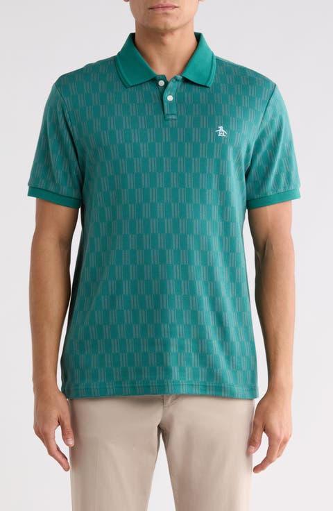 Jacquard Rectangle Geo Polo