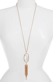 Kendra Scott Rayne Stone Tassel Pendant Necklace