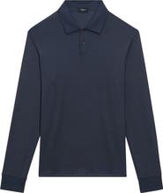 Theory Goris Anemone Milano Long Sleeve Polo