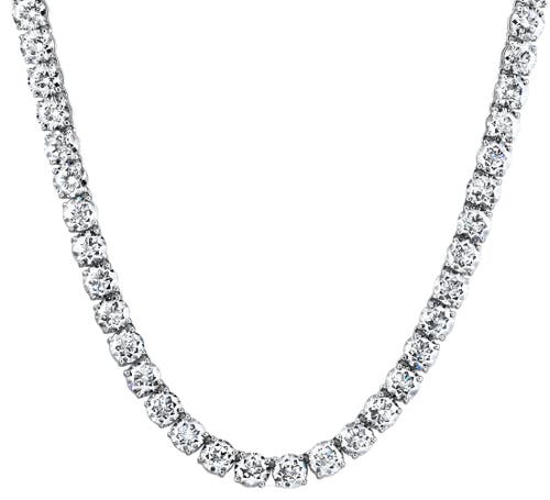 Bliss Diamond 40ct Diamond Tennis Necklace 14k Gold 16.5" Lab Grown In 14k White Gold