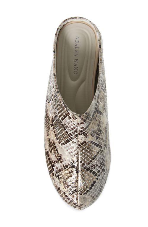 Azalea Wang Teatree Platform Clog In Sand