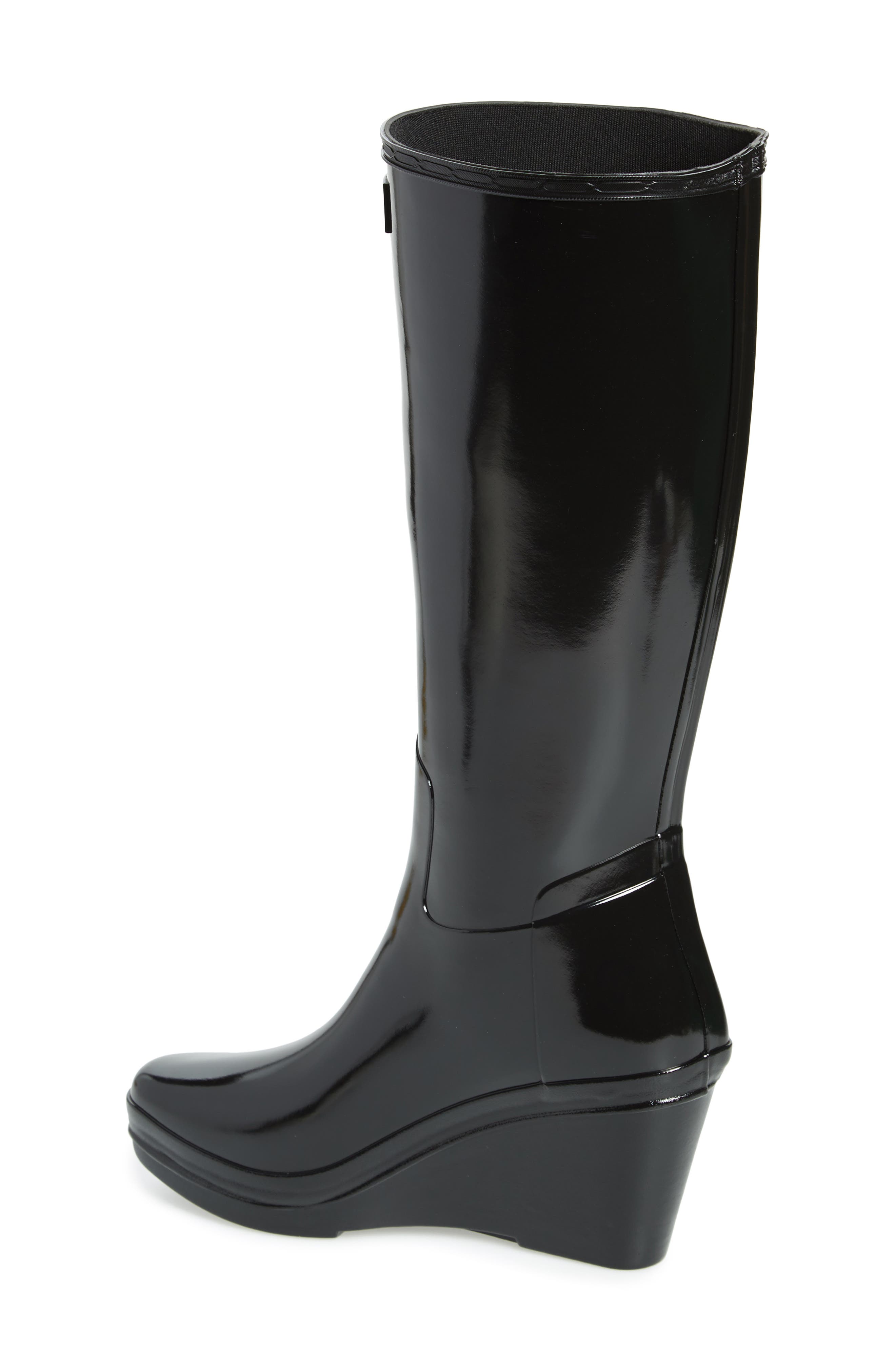 Hunter Refined Knee High Waterproof Rain Boot, Alternate, color, 