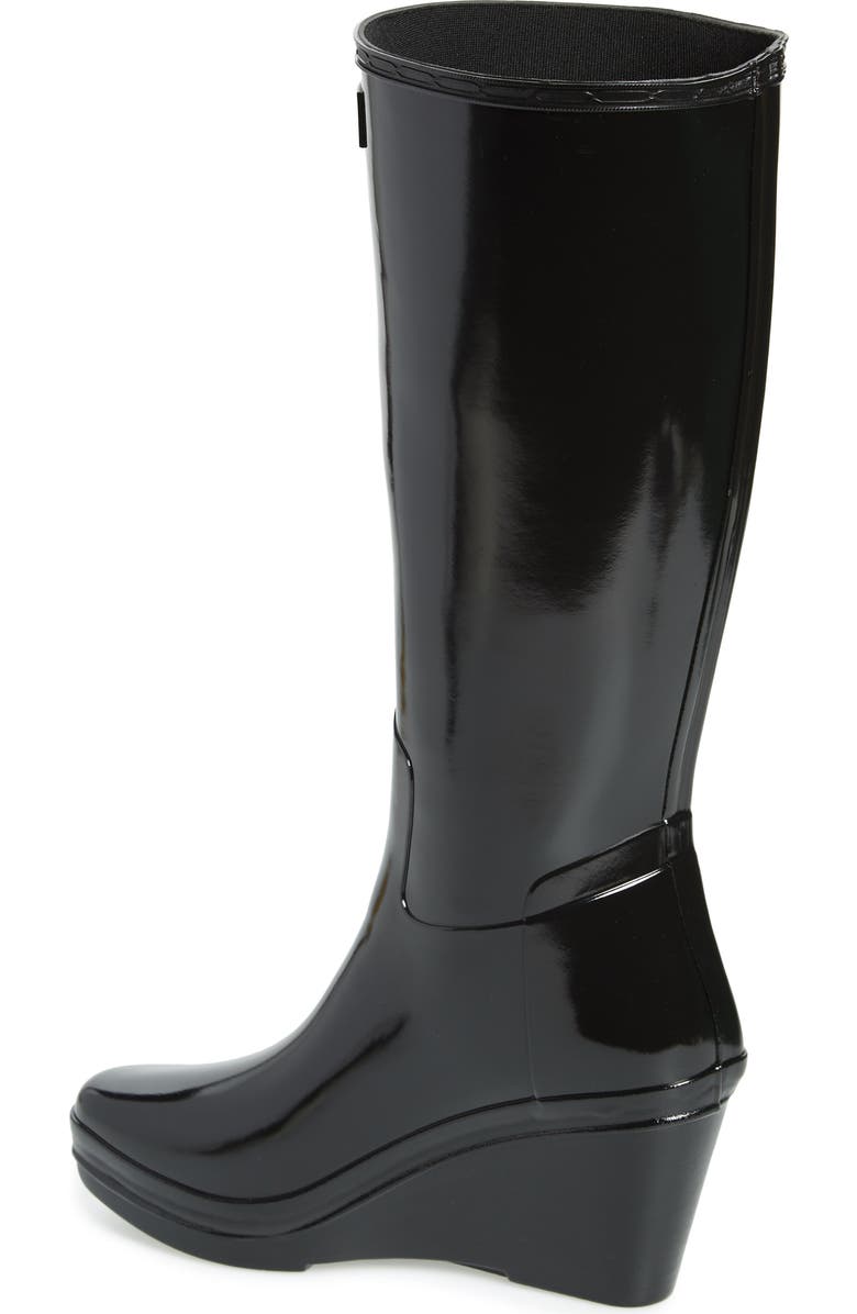 Hunter Refined Knee High Waterproof Rain Boot, Alternate, color,