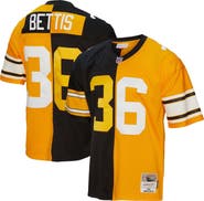 Mitchell & Ness Men's Mitchell & Ness Jerome Bettis Black/Gold Pittsburgh Steelers 1996 Split Legacy Replica Jersey
