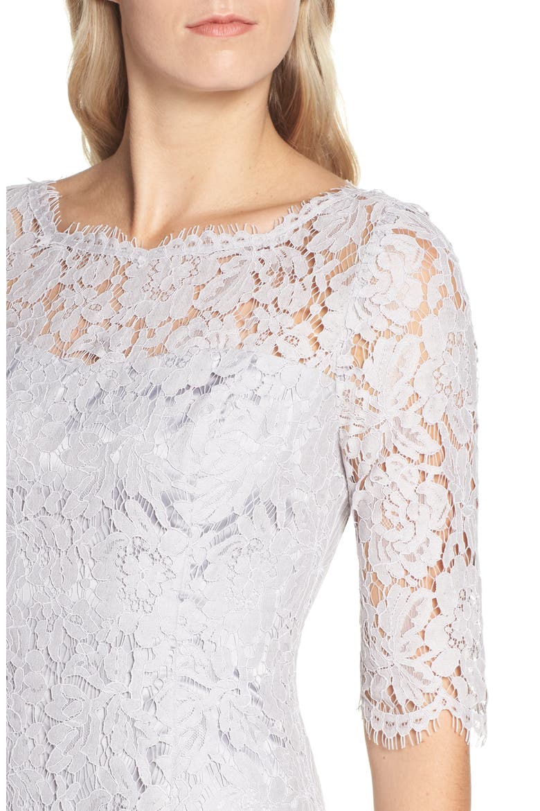 Lace Tulip Dress, Alternate, color, GREY