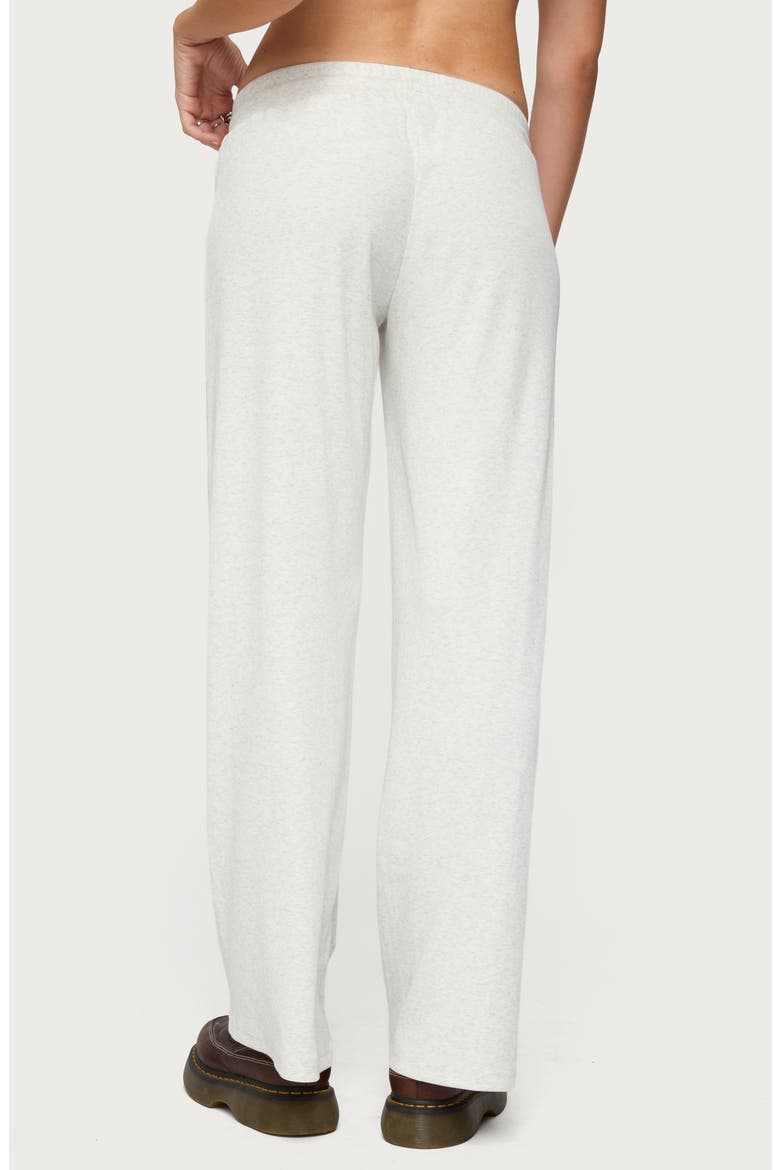 Cicilia Rib Drawstring Pants, Alternate, color, GRAY-MELANGE