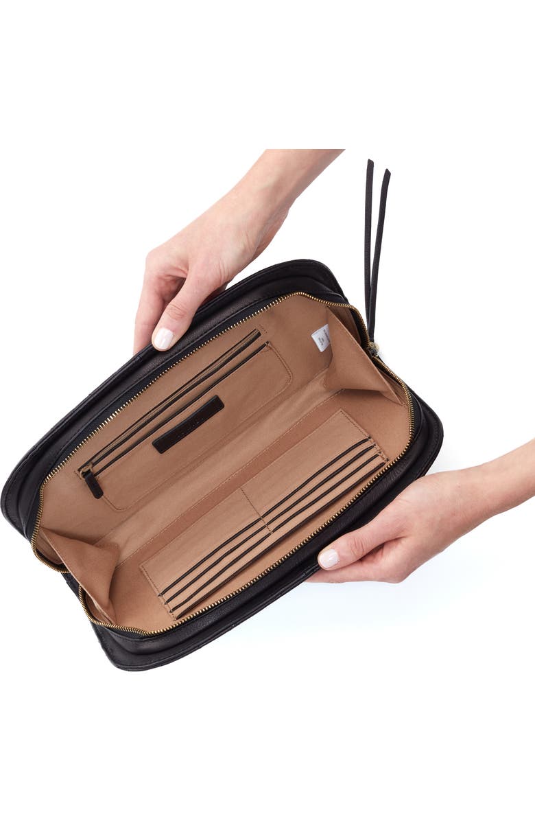 HOBO Cole Quilted Leather Clutch, Alternate, color,