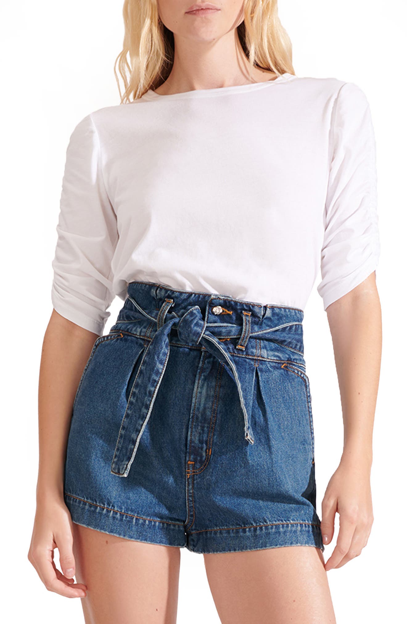 Waldorf Ruched Sleeve T-Shirt - image 3