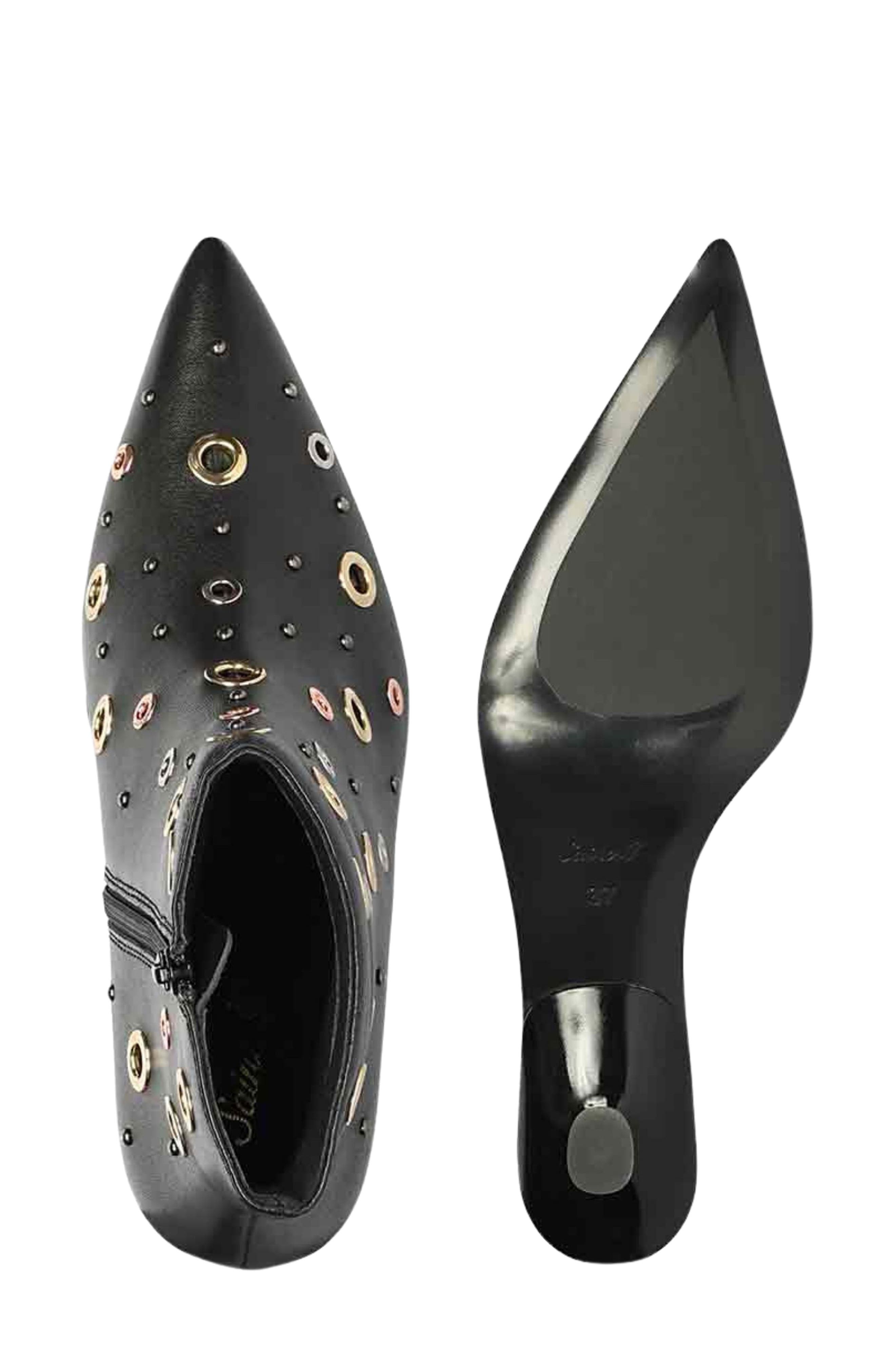 SAINT G Uru Pointed Toe Bootie, Alternate, color, Black