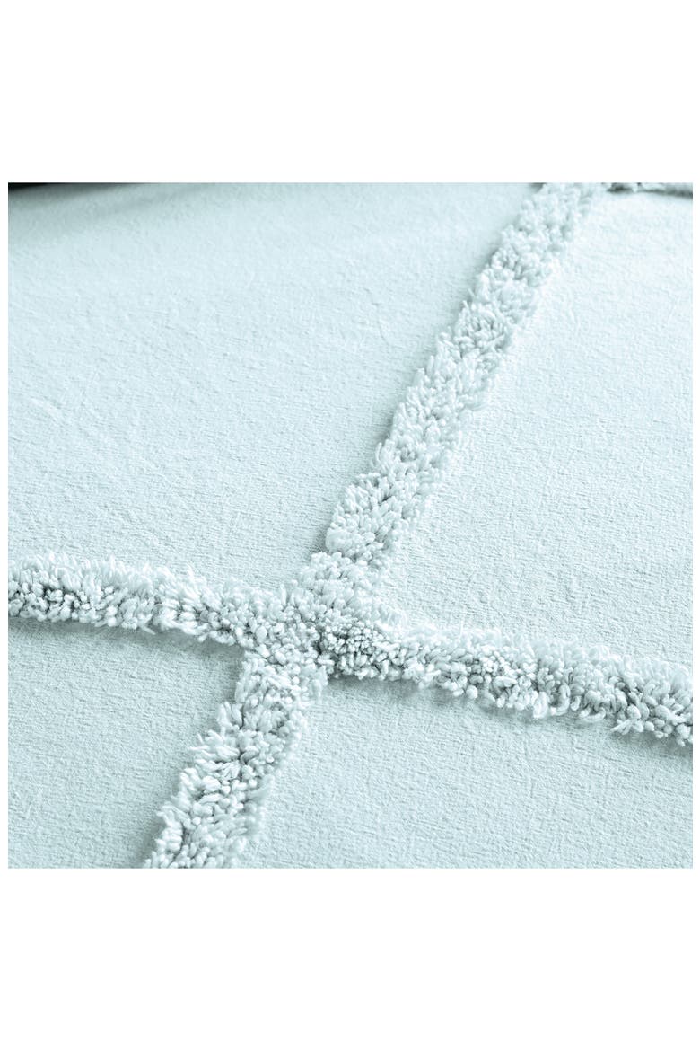 Chenille Lattice Comforter & Sham Set, Alternate, color, AQUA
